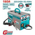 TOTAL ΗΛΕΚΤΡΟΚΟΛΛΗΣΗ INVERTER ΣΥΡΜΑΤΟΣ MAG/MIG/MMA/TIG 160A (TMGT1601) ως 12 Άτοκες Δόσεις