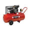 Toros Αερ/στης 100lt/3hp με Ιμαντα Ζα65-100 έως 12 Άτοκες Δόσεις