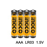 INGCO Μπαταρία Αλκαλική LR03 (ΑΑΑ) 4 τεμ. HAB3A01 με 12 άτοκες δόσεις