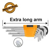 INGCO Σετ Κλειδιά Torx Μακριά T10-T50mm HHK13092 με 12 άτοκες δόσεις