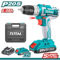 TOTAL ΔΡΑΠΑΝΟΚΑΤΣΑΒΙΔΟ ΜΠΑΤΑΡΙΑΣ ΛΙΘΙΟΥ 20V / 2Ah / 45Nm (TDLI200215) ως 12 Άτοκες Δόσεις