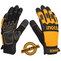 INGCO Γάντια Μηχανικών με Ενισχυμένη Επένδυση XL HGMG02-XL με 12 άτοκες δόσεις