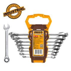 INGCO Γερμανοπολύγωνα Καστάνιας 8-19mm Σετ 8 τεμ. HKSPAR1082 με 12 άτοκες δόσεις