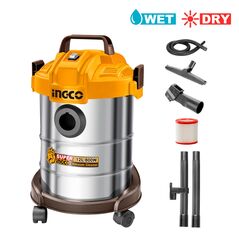 INGCO Ηλεκτρική Σκούπα Υγρών / Στερεών 12 Lit 800W VC14122 με 12 άτοκες δόσεις