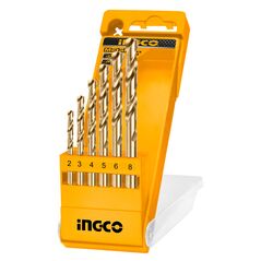 INGCO Τρυπάνια Μετάλλου HSS 2-8mm Σετ 6 τεμ. AKD1055 με 12 άτοκες δόσεις