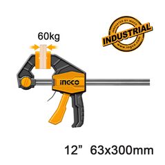 INGCO Σφιγκτήρας Μαραγκών Αυτόματος 12" HQBC01602 με 12 άτοκες δόσεις