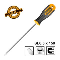 INGCO Κατσαβίδι Ίσιο SL6.5x150mm HS686150 με 12 άτοκες δόσεις