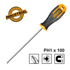 INGCO Κατσαβίδι Σταυρού PH1x100mm HS68PH1100 με 12 άτοκες δόσεις