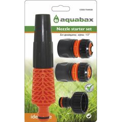 AQUABAX ΣΕΤ ΑΥΛΟΣ ΝΕΡΟΥ ΜΕ ΤΑΧΥΣΥΝΔΕΣΜΟΥΣ 1/2" (TS4002B) ως 12 Άτοκες Δόσεις