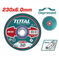 TOTAL ΔΙΣΚΟΣ ΛΕΙΑΝΣΕΩΣ ΜΕΤΑΛΛΟΥ Φ - 230 Χ 6mm (TAC2232301) ως 12 Άτοκες Δόσεις