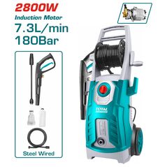 TOTAL ΠΛΥΣΤΙΚΟ ΜΗΧΑΝΗΜΑ ΝΕΡΟΥ 2.800W (TGT11266) ως 12 Άτοκες Δόσεις