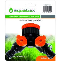 AQUABAX ΔΙΠΛΟΣ ΣΥΝΔΕΣΜΟΣ ΜΕ ΒΑΛΒΙΔΑ (TS3018) ως 12 Άτοκες Δόσεις