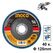 INGCO Δίσκος Λείανσης Φίμπερ INOX K40 125mm FDZ1251 με 12 άτοκες δόσεις