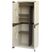 ArtPlast Πλαστική Ντουλάπα Μπεζ-Καφέ με Κάθετο Χώρισμα 70x47x178 cm Art. EVO70/PST ως 12 Άτοκες Δόσεις