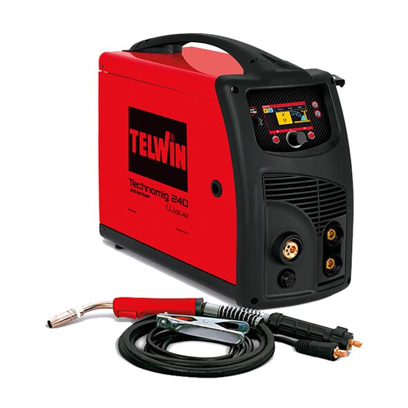 TELWIN TECHNOMIG 240 WAVE έως 12 άτοκες Δόσεις και δώρο γάντια εργασίας