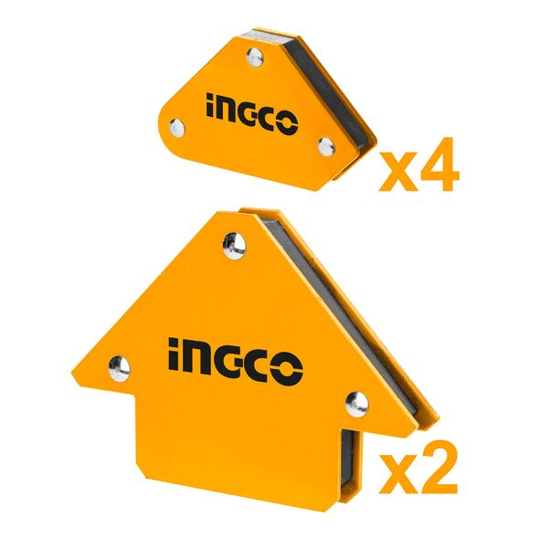 INGCO Μαγνητική Γωνία Συγκόλλησης Σετ 6 τεμ. AMWH6001 με 12 άτοκες δόσεις