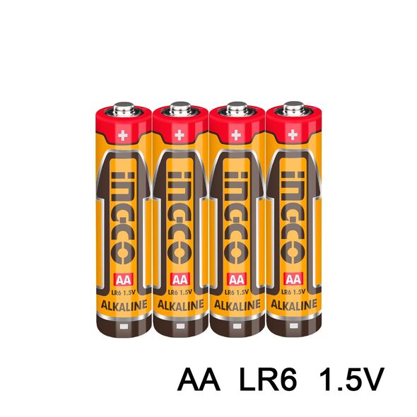 INGCO Μπαταρία Αλκαλική LR6 (ΑΑ) 4 τεμ. HAB2A01 με 12 άτοκες δόσεις