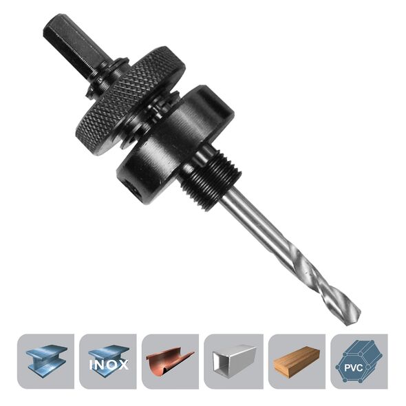 INGCO Οδηγός Ποτηροτρυπάνων Μετάλλου 32-210mm HSA02 με 12 άτοκες δόσεις