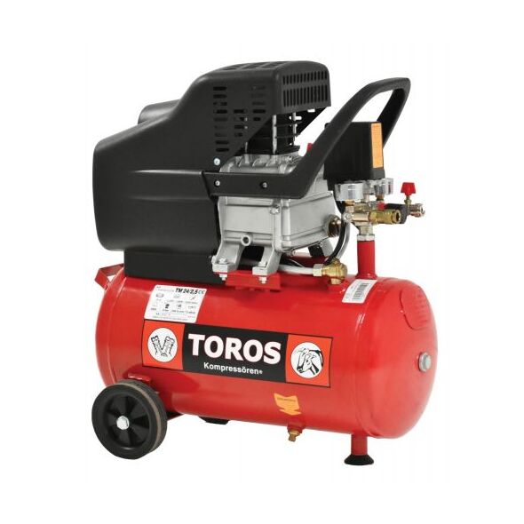 Toros Tm24/2,5 Αεροσυμπιεστης 24lt/2,5hp έως 12 Άτοκες Δόσεις