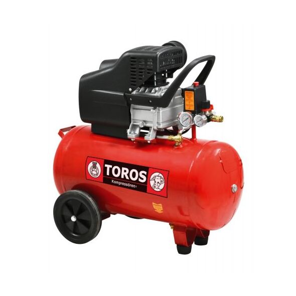 Toros Tm50/2,5 Αεροσυμπιεστης 50lt/2,5hp έως 12 Άτοκες Δόσεις