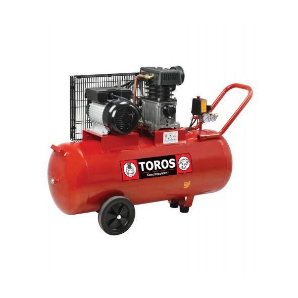 Toros Αερ/στης 100lt/3hp με Ιμαντα Ζα65-100 έως 12 Άτοκες Δόσεις