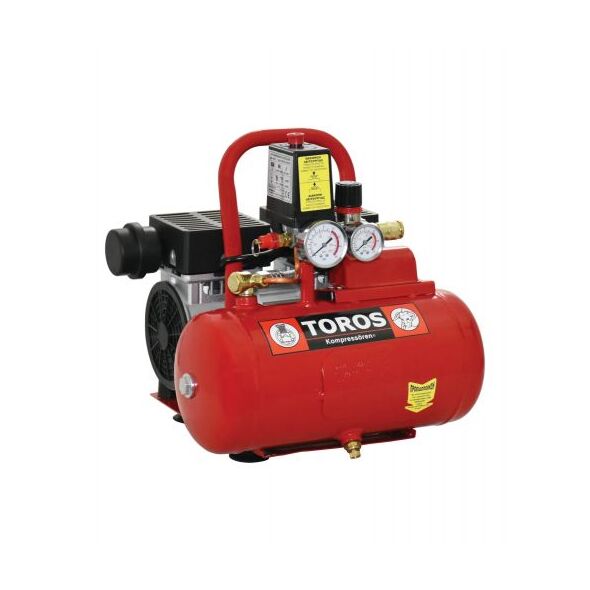 Toros Αεροσυμπιεστης 6lt/0,75hp Oilfree Χαμ. Θορυβου έως 12 Άτοκες Δόσεις