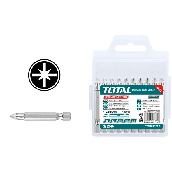 TOTAL ΜΥΤΕΣ ΣΤΑΥΡΟΥ ΜΑΓΝΗΤΙΚΕΣ ΡZ2 50mm 10ΤΕΜ (TAC16PZ223) ως 12 Άτοκες Δόσεις