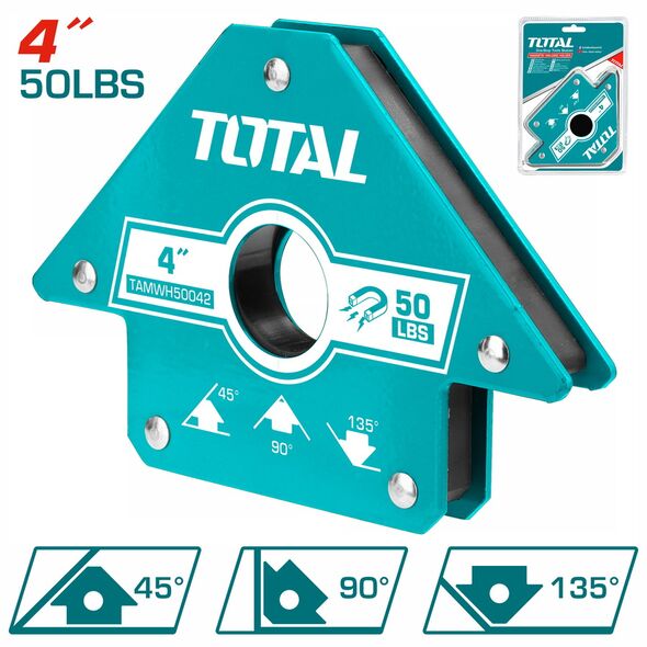 TOTAL ΜΑΓΝΗΤΙΚΗ ΓΩΝΙΑ ΣΥΓΚΟΛΛΗΣΗΣ 4" (TAMWH50042) ως 12 Άτοκες Δόσεις