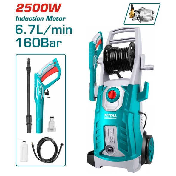 TOTAL ΠΛΥΣΤΙΚΟ ΜΗΧΑΝΗΜΑ ΝΕΡΟΥ 2.500W (TGT11246) ως 12 Άτοκες Δόσεις