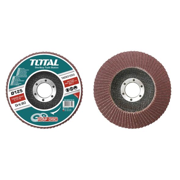 TOTAL ΠΟΛΥΠΤΕΡΟ ΓΥΑΛΙΣΜΑΤΟΣ ΜΕΤΑΛΛΟΥ / ΙΝΟΧ 125mm P80 (TAC631253) ως 12 Άτοκες Δόσεις