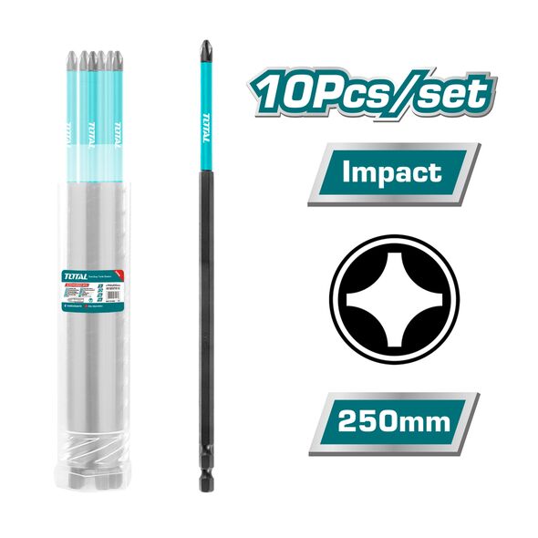 TOTAL ΜΥΤΕΣ ΜΑΓΝΗΤΙΚΕΣ ΜΑΥΡΕΣ ΡH2 250mm 10ΤΕΜ (TACIM16PH2103) ως 12 Άτοκες Δόσεις