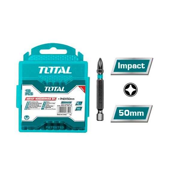 TOTAL ΜΥΤΕΣ ΜΑΓΝΗΤΙΚΕΣ ΜΑΥΡΕΣ ΔΙΠΛΕΣ ΡH2 50mm 10ΤΕΜ (TACIM16PH223) ως 12 Άτοκες Δόσεις