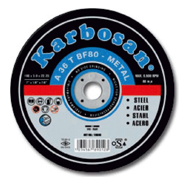 KARBOSAN KARBOSAN 10080 ΔΙΣΚΟΣ ΚΟΠΗΣ ΣΙΔΗΡΟΥ 125 X 2.5 X 22 A36T 190601 έως 12 Άτοκες δόσεις