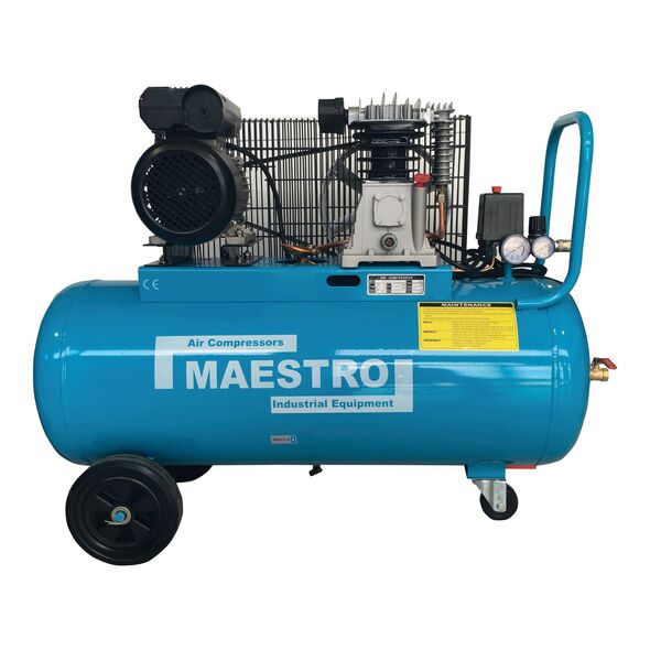 Maestro Maestro MAC-100BD AΕΡΟΣΥΜΠΙΕΣΤΗΣ ΜΕ ΙΜΑΝΤΑ 1/Φ - 100 LT - 3HP - 2.2KW - 8BAR 200103 έως 12 Άτοκες δόσεις