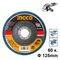 INGCO Δίσκος Λείανσης Φίμπερ για INOX K60 125mm FDZ1252 με 12 άτοκες δόσεις