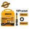 INGCO Κατσαβιδόμυτες 1/4" PH2x50mm 10 τεμ. SDBIM11PH223 με 12 άτοκες δόσεις